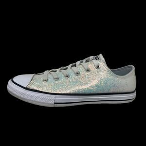 Converse All Star Iridescent Sneakers Womens Sz 6 White 1,0,3,0:S1483